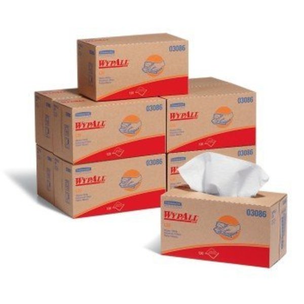 Kc Wypall WypAll L30 Wipers 1200 wipers/case, 120 wipers/box, 10 boxes/case 11.2" L x 10" W, 1200PK WIP3086